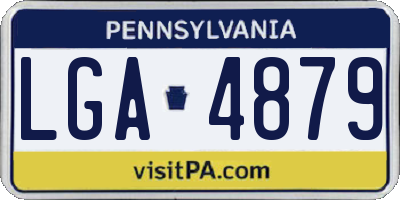 PA license plate LGA4879