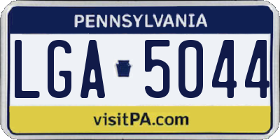 PA license plate LGA5044