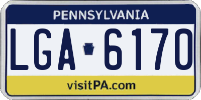 PA license plate LGA6170