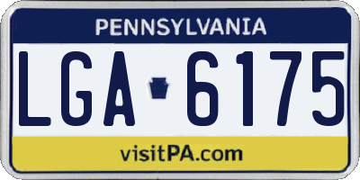 PA license plate LGA6175