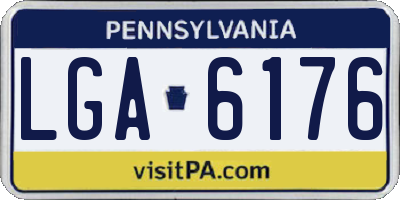 PA license plate LGA6176