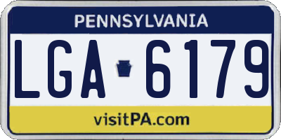 PA license plate LGA6179