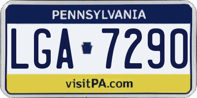 PA license plate LGA7290