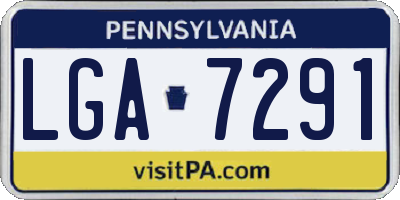 PA license plate LGA7291