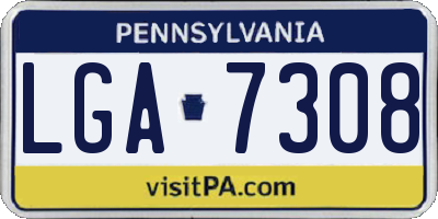 PA license plate LGA7308