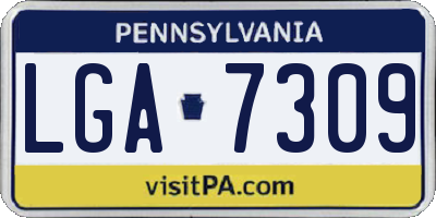 PA license plate LGA7309