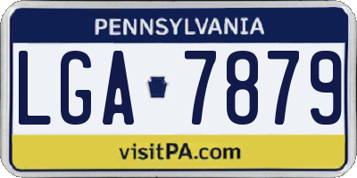 PA license plate LGA7879