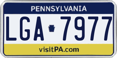PA license plate LGA7977
