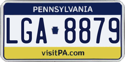 PA license plate LGA8879