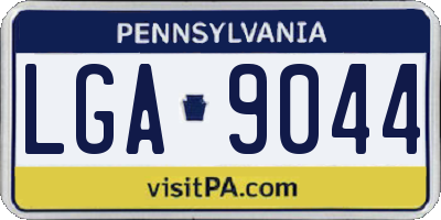 PA license plate LGA9044