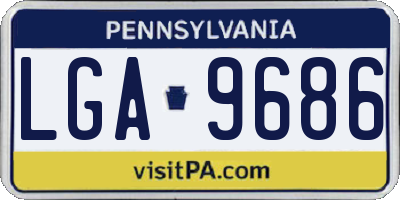 PA license plate LGA9686