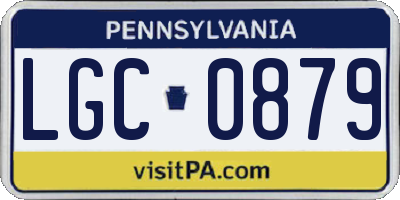 PA license plate LGC0879
