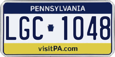 PA license plate LGC1048