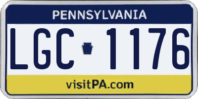 PA license plate LGC1176