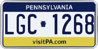 PA license plate LGC1268