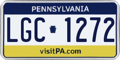 PA license plate LGC1272