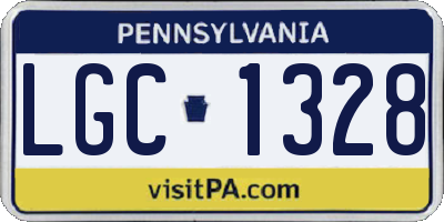 PA license plate LGC1328