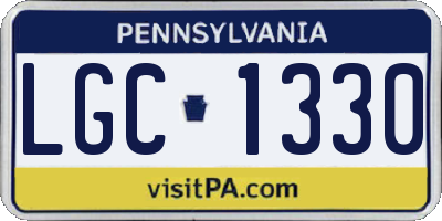PA license plate LGC1330