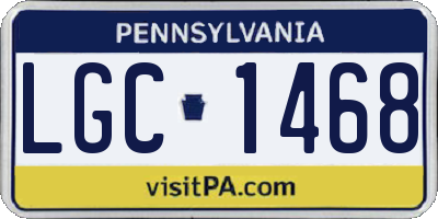 PA license plate LGC1468
