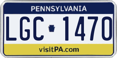 PA license plate LGC1470