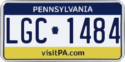 PA license plate LGC1484