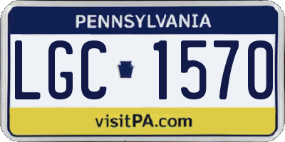 PA license plate LGC1570