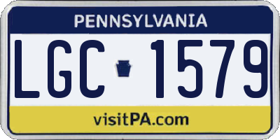 PA license plate LGC1579