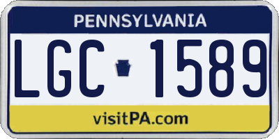 PA license plate LGC1589