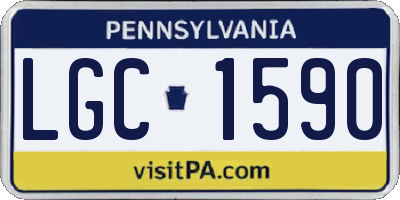 PA license plate LGC1590