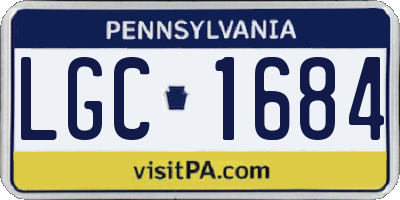 PA license plate LGC1684