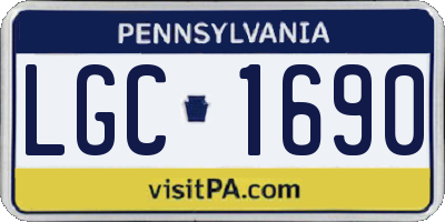 PA license plate LGC1690