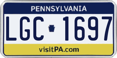PA license plate LGC1697