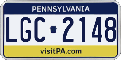 PA license plate LGC2148