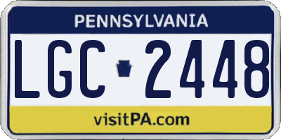 PA license plate LGC2448