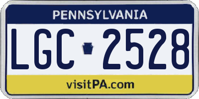 PA license plate LGC2528