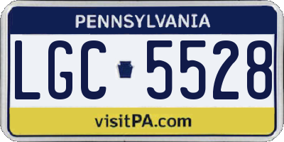 PA license plate LGC5528