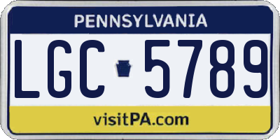 PA license plate LGC5789