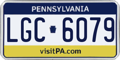 PA license plate LGC6079