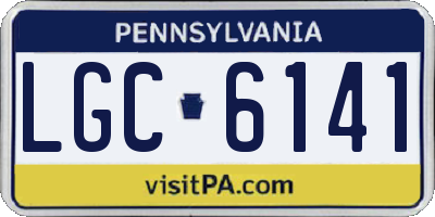 PA license plate LGC6141