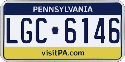 PA license plate LGC6146