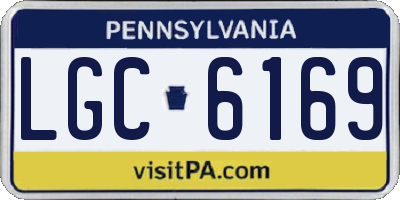 PA license plate LGC6169