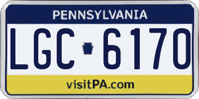 PA license plate LGC6170