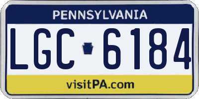 PA license plate LGC6184