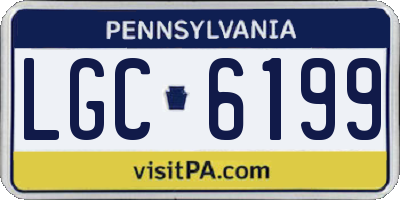 PA license plate LGC6199