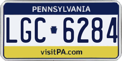 PA license plate LGC6284