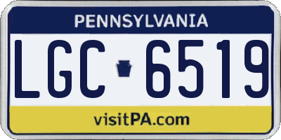 PA license plate LGC6519