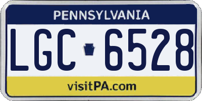 PA license plate LGC6528