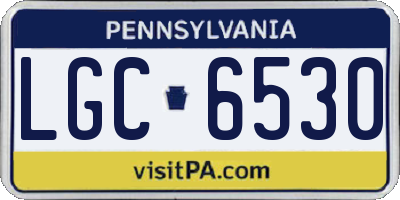 PA license plate LGC6530