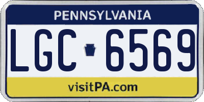 PA license plate LGC6569