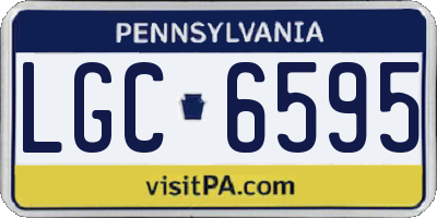 PA license plate LGC6595